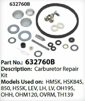 tecumseh carb kit 632760b