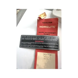homelite  warning  label  93971