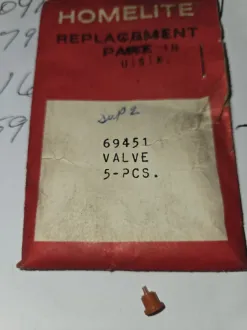 homelite oem  nos  duckbill  valve 69451